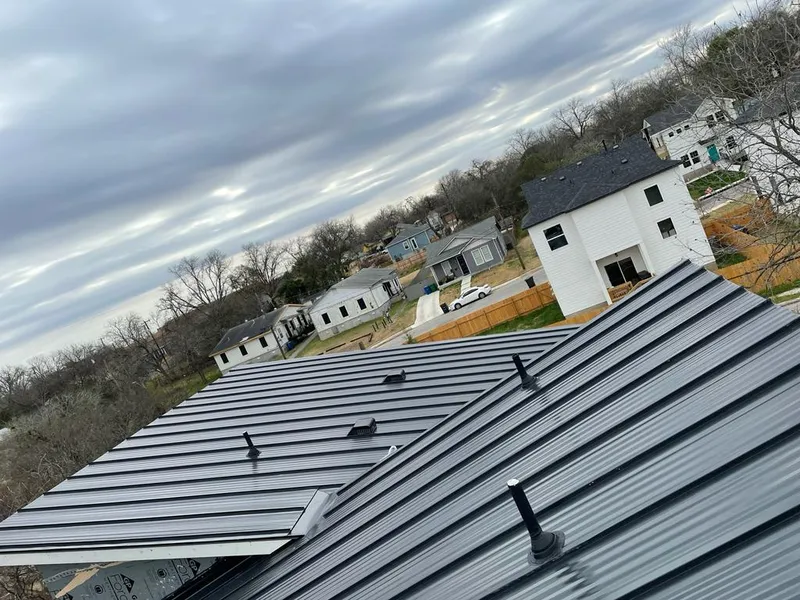 Standing seam metal roof panels with vents for Skylight Repair in Village of Oak Creek (Big Park)